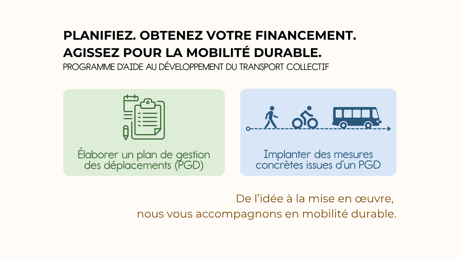 Un financement en mobilité durable à ne pas manquer